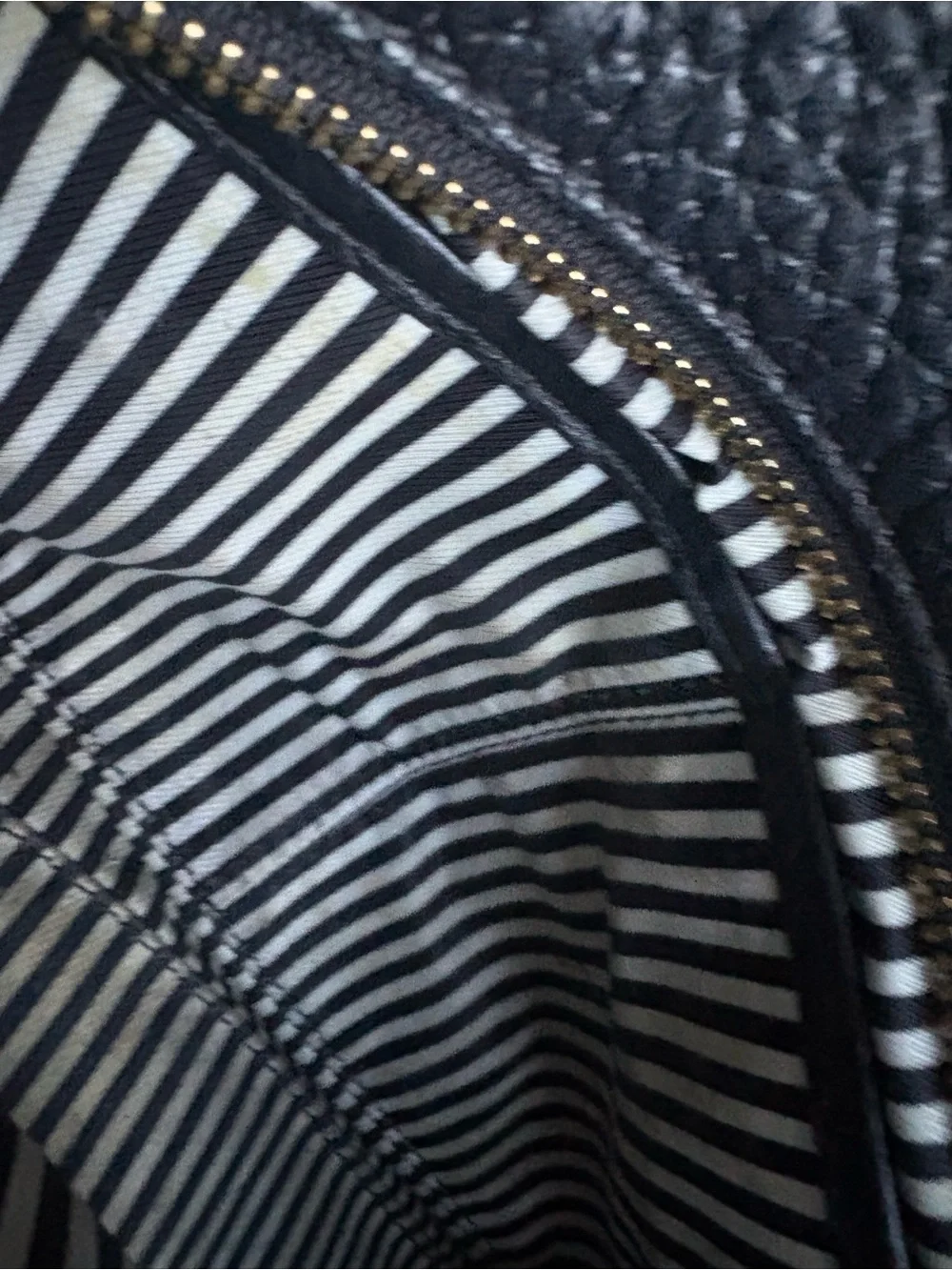 kate spade Black Pebbled Leather Satchel with Cream Contrast Trim